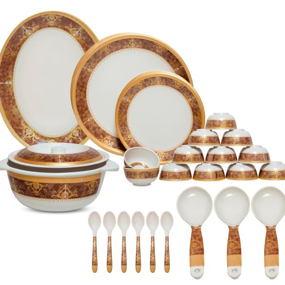 golden brown 40pcs dinner set