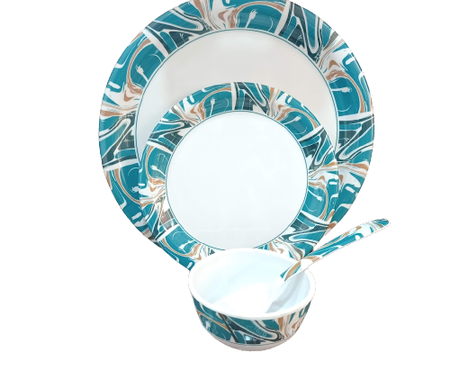 Glance Melamine Service Dinner Set DS05 - 30 Pieces, Unbreakable, Scratchproof