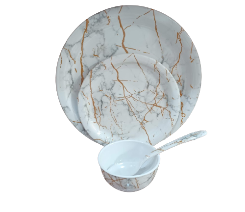 Melamine Service Dinner Set DS07 From Glance - 30 Pieces, Unbreakable, Scratchproof