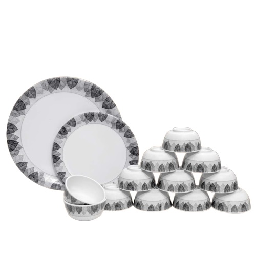 Glance Melamine Service Dinner Set DS08 - 30 Pieces, Unbreakable