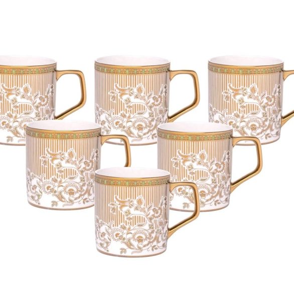 Clay Craft Premium Golden Tea Coffee Mugs