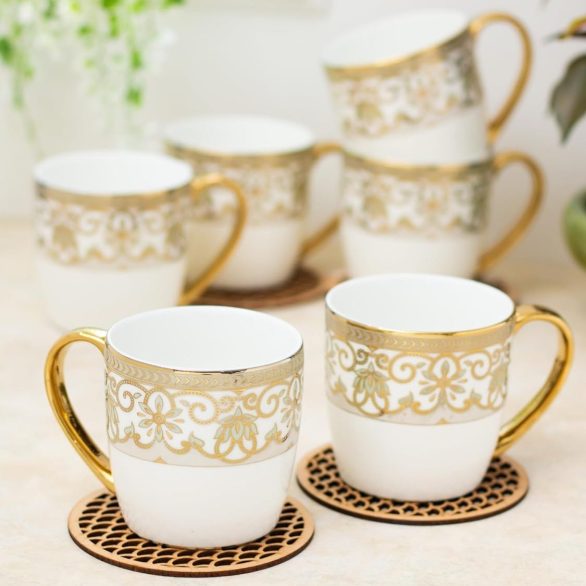 Clay Craft Golden Printed Tea Cup E650